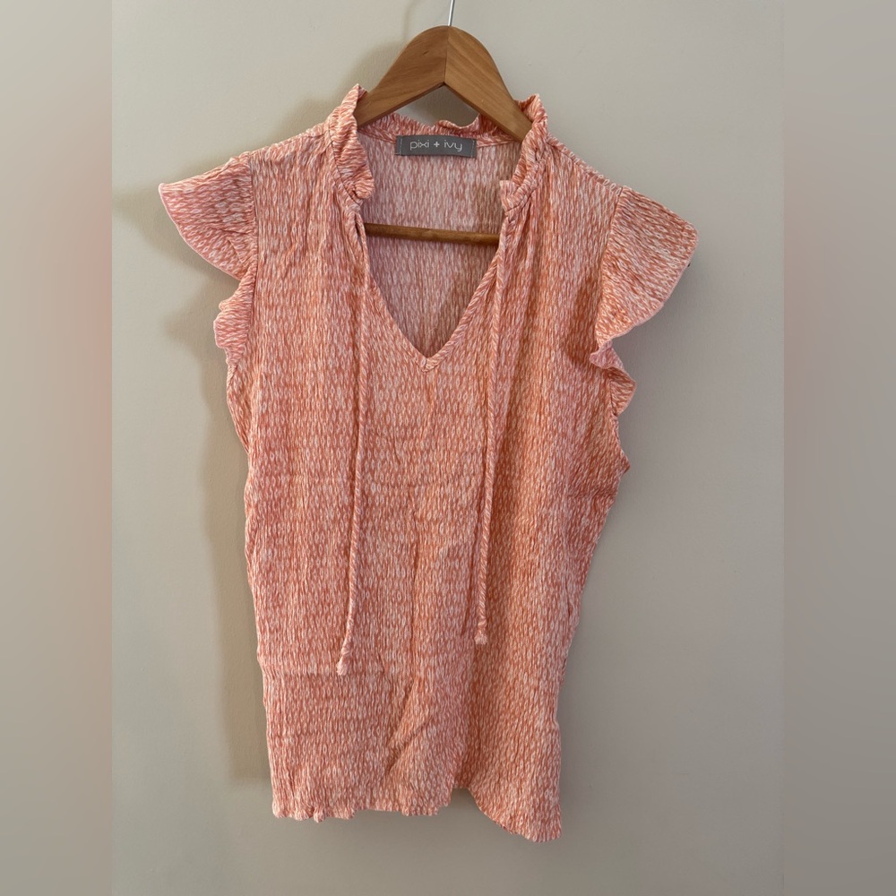 Pixie + ivy textured blouse